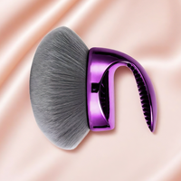 Pinceau de maquillage multifonctionnel pour le cou et le corps, tête extra-large en forme de champignon, en fibres synthétiques douces, style tampon