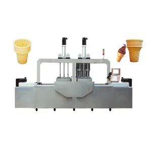 Commercial four head ice cream cone machine gas egg waffle cone maker