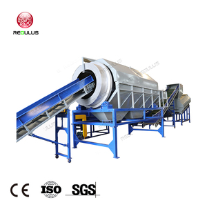 Certification CE 1000 kg/h bouteilles en PET ligne de montage de recyclage bons équipements flocons broyage ligne de lavage à chaud - Product Image 1