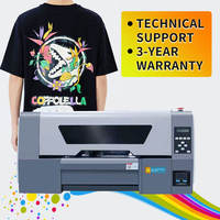 Imprimante DTF A3 automatique haute efficacité, nouvelle génération, encre pigmentée XP600, vitesse 6/h, prend en charge les formats de fichiers multiples PDF, JPEG, TIFF