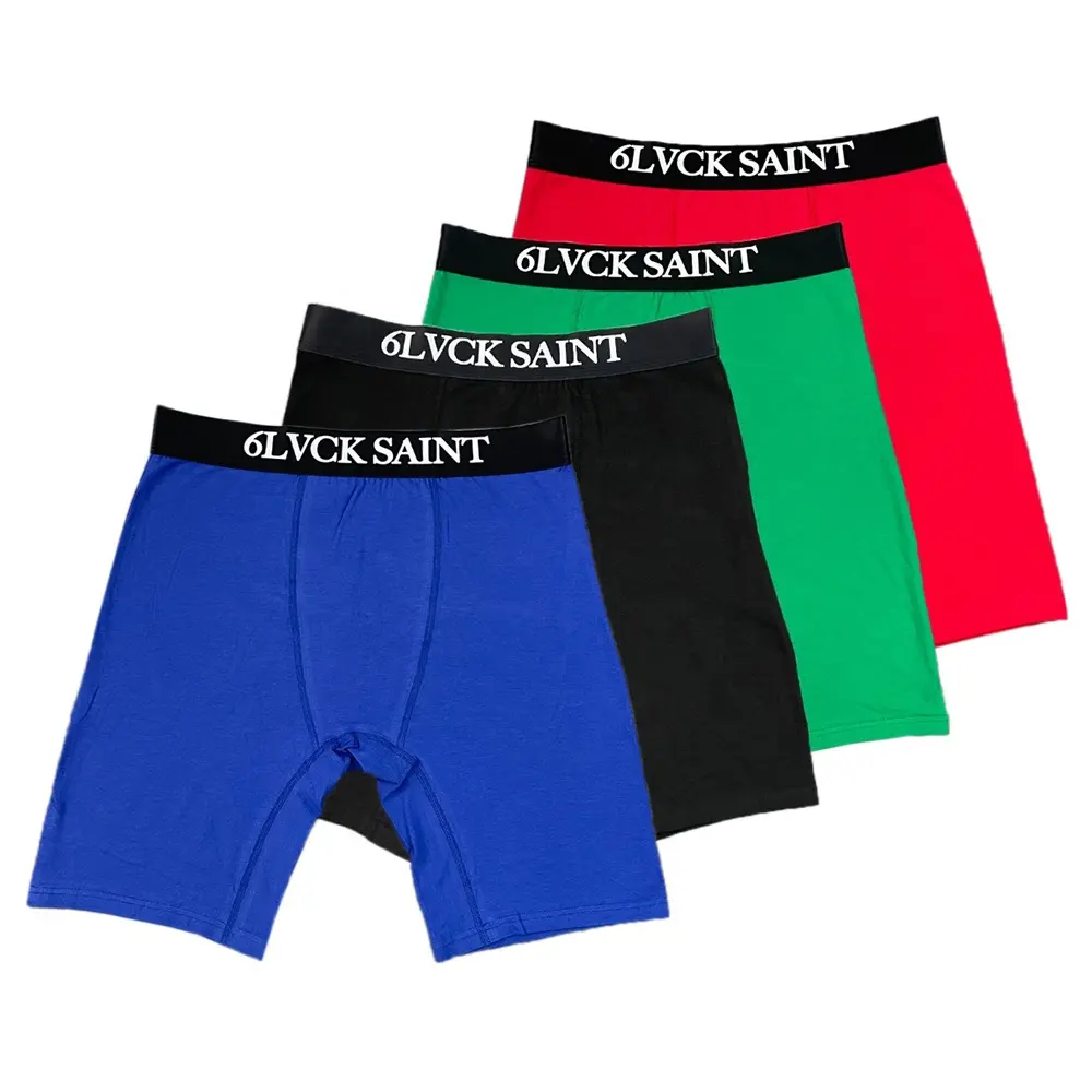 Oem Vendor Elastische 100 + Kleuren Heren Ondergoed Boxer Slips Ademende Custom Print Heren Boxers 95 Katoen 5 Spandex Boxers Voor Heren