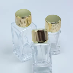 New Arrival Polish Perfume Spray Bottle <b>Empty</b> square 30ml 50ml Glass Perfume Bottle 100ml with Metal Label and <b>Box</b> - Product Image 5