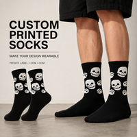 Chaussettes personnalisées OEM pour adultes, collection automne – Polyester/Nylon/Coton/Bambou/Laine, sans coutures, résistantes aux déchirures, séchage rapide, impression numérique