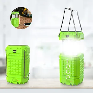 Hot Selling New Outdoor Rechargeable Usb Charger 3000mah Powerbank Bright Lantern Led Camping Lanterns Crank Hand Solar Portable