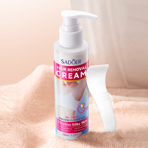 SADOER Nouvelle Crème Épilatoire Professionnelle Permanente Naturelle pour <span class=keywords><strong>Femme</strong></span>, Douce pour la Peau, Ingrédients Herbacés, Ciblée Visage et Corps, Peau Lisse - Product Image 5