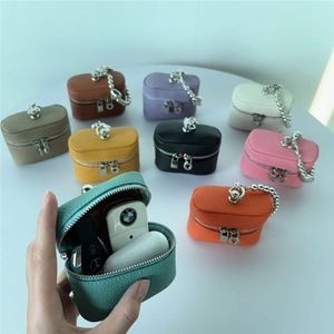 2026 Luxury Designer Fashion Small Headphone Case Lipstick Zipper Bag Leather Mini Coin <b>Wallet</b> Purse Pouch Bag for Kids - Product Image 3