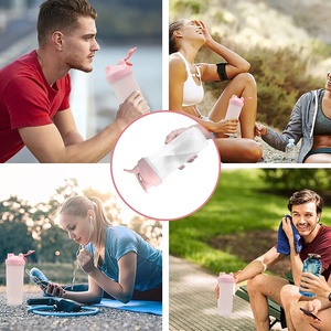 Botellas Mezcladoras de Proteínas Pequeñas de 500 ml con Asa, Libres de BPA, con Bola Mezcladora para Batidos de Proteínas y Bebidas Pre-Entrenamiento - Product Image 5