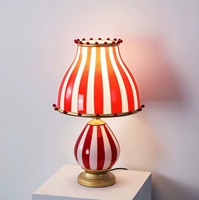 Lampe de chevet LED Circus Iron avec abat-jour en fer, style américain, 220V, modèle 1199, pour la décoration de la chambre et du bureau