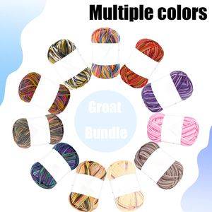 Hilo de Algodón Acrílico 100% de 6 Capas y 75g, Hilo de Leche Colorido para Tejer a Mano y Coser, Venta al por Mayor del Fabricante - Product Image 2