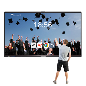 Qtenboard 1-5 năm Bảo hành 8 + 128 16 + 512 32 + 1TB Android 14 Windows LCD hồng ngoại 50 điểm màn hình cảm ứng tương tác phẳng - Product Image 1