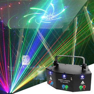 Équipements DJ professionnels : Projecteur laser à faisceau 9 yeux RVBW 4-<span class=keywords><strong>en</strong></span>-1, éclairage de scène à tête mobile LED pour discothèques et soirées - Product Image 6