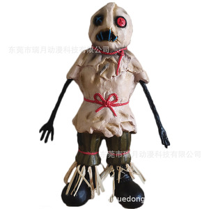 Decoración de Halloween, Esqueleto de Espantapájaros, Accesorio Fantasma Hecho a Mano de Plástico, Decoración Interior para Adultos - Product Image 5