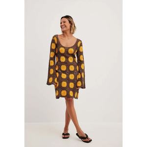 Vestido de Ganchillo Ligero de Punto, Diseño Recién Llegado, Vestido Informal de Ganchillo - Product Image 3