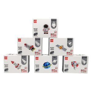 6 tipi di serie spaziale per bambini piccoli micro blocchi di costruzione di particelle Creative 3d che assemblano fai da te - Product Image 1