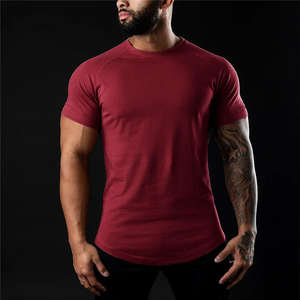 Camiseta Deportiva de Gimnasio para Hombre, de Algodón y Elastano, de Secado Rápido, Ajustada, para Entrenamiento, Deportiva, Lisa, al por Mayor - Product Image 6