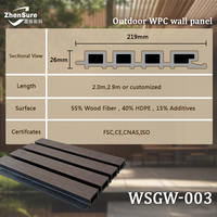 Panneaux muraux extérieurs en WPC faciles à installer, imperméables, design moderne, ignifuges, insonorisés, anti-fumée, écologiques, panneaux cannelés, garantie 5 ans