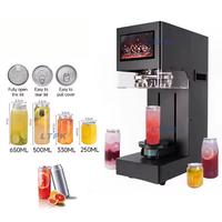 Machine à sceller les canettes non rotative pour canettes de soda, bière, aluminium, plastique et PET
