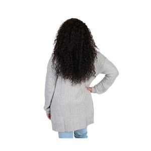   Cardigan brodé Adidas pour femme, gris clair, taille S, décontracté, court, avec boutons décoratifs, pour le printemps et l'automne - Product Image 5