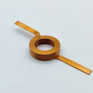 Custom-made High Quality Double Helical High Inductance Stability Magnetic Hollow Coil Flat Copper Coil