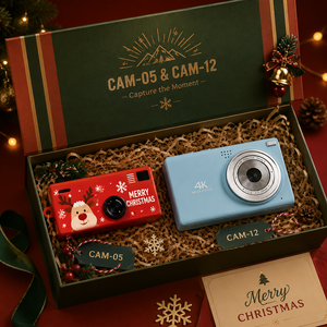 Christmas <b>Mini</b> <b>Camera</b> With Custom Front Design Plastic Novelty Gift For Holiday Celebration - Product Image 3