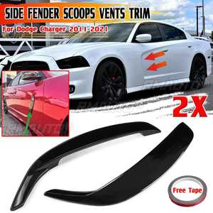 Nouvelles aérations de garde-boue avant pour Dodge Charger SRT Hellcat RT SXT 2011-2021, autocollant de spoiler latéral de garde-boue de porte - Product Image 1