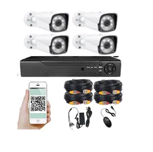 Ночное видение 4Ch 8Ch 5MP AHD DVR Kit наружного видеонаблюдения камера комплект Уход за кожей лица обнаружения движения системы удаленного просмотра приложения Xmeye