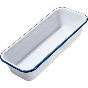 Bandeja esmaltada con logotipo personalizado, resistente al calor, vintage, <span class=keywords><strong>blanco</strong></span>, grado alimenticio, UE, 32cm - Product Image 1