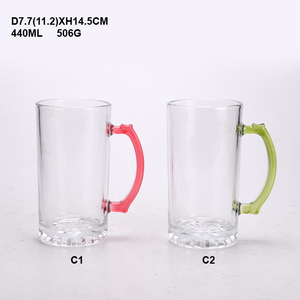 Gobelets en verre transparent <span class=keywords><strong>de</strong></span> 14/16/22 oz très vendus pour la <span class=keywords><strong>bière</strong></span>, le thé ou le jus, avec poignée - Product Image 3