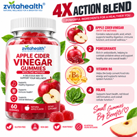 Gummies véganes au vinaigre de cidre de pomme à marque privée avec vitamine B12 et chrome pour le soutien du métabolisme et la gestion du poids chez l'adulte OEM
