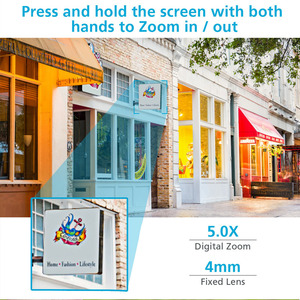 Cámara de Seguridad Inteligente WiFi <span class=keywords><strong>Icsee</strong></span> PTZ en Línea, 8MP, Zoom >40x, Lente Dual Inalámbrica con Almacenamiento en la Nube, Gran Angular de 180°, H.265 - Product Image 6