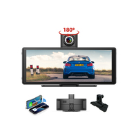 Lecteur multimédia automobile OEM ODM avec écran tactile Carplay, connexion rapide, sortie audio, Airplay, Miracast, enregistreur de voiture, caméra avant 4K, caméra arrière 1080P