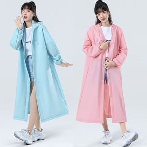 Disposable long raincoat, full-body rain protection, unisex, thickened, adult outerwear, portable for outdoor hiking. - Product Image 2