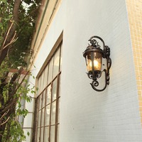 Lampes murales d'extérieur classiques en bronze imperméables de style vintage européen BAHE de haute qualité pour la remise en état de la maison, la cour, le porche et le jardin