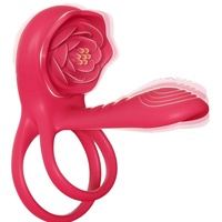 Erwachsenen-Sexspielzeug Rosen-Sperma-Verschlussring Silikon-Penis-Trainer Fernbedienung Paar-Vibrationsring mit Zeitverzögerung Sexspielzeug OEM ODM