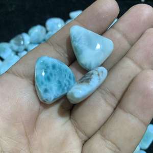 Piedra de Larimar Natural Pulida a Precio de Fábrica al por Mayor, Cristal de Larimar Pulido para Manualidades, Decoración del Hogar, Piedra Preciosa - Product Image 6