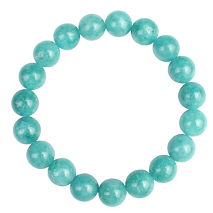 Bracelet en calcédoine de roche Shi Ying, bijoux en cristal, bracelet simple pour couples, cadeaux de mode ethnique. - Product Image 1