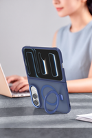 Coque de protection intégrale anti-rayures et anti-taches avec support magnétique plat pour véhicule, compatible avec iPhone Duo