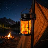 Lanterne solaire SHIZI à effet de flamme vacillante LED pour extérieur, étanche, pour camping, jardin, terrasse, décoration OEM