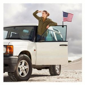 ธงโพลีเอสเตอร์ขนาดเล็ก 30*45 ซม. พิมพ์ลายตามสั่ง ปี 2025 ขายดี พร้อมที่ยึดธงบนคอนโซลรถยนต์ ทำจากไฟเบอร์กลาส สำหรับติดกระจกหน้ารถ - Product Image 5