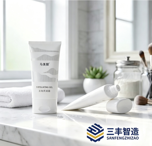 Tube cosmétique ovale plat personnalisé avec bouchon à vis 35 mm, surface mate/brillante, marque Sanfeng, étiquetage personnalisé, matériau LDPE - Product Image 2