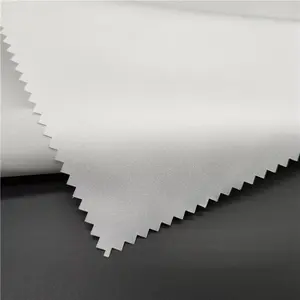Whole sale white color 100% polyester microfiber fabric for home textile