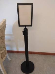 Top Use A3 <b>Poster</b> Display Sign <b>Frame</b> Holder Retractable Belt Barrier Stanchions for Crowd Control - Product Image 6