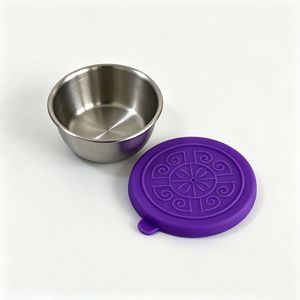 Pot à condiments portable en acier inoxydable SFB32 717 avec couvercles en silicone hermétiques et anti-fuites, contenants alimentaires pour barbecue en plein air - Product Image 4