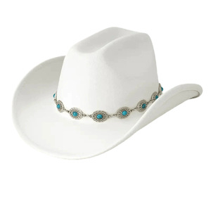 Sombrero de Vaquero Occidental para Fiesta o Festival, de Fieltro, con Ala Ancha y Moldeable, para Hombres y Mujeres - Product Image 4