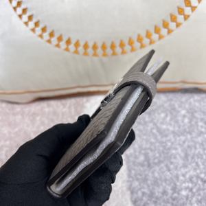 Cartera Personalizable de Piel de Cocodrilo 100% Real para Hombre, Monedero de Cuero de Diseño de Lujo con Múltiples Ranuras para Tarjetas - Product Image 5