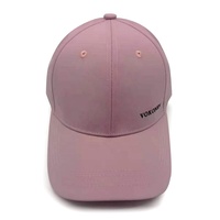 Casquettes de baseball imperméables en nylon rose à profil bas à séchage rapide Broderie à 6 panneaux Bord incurvé Chapeaux personnalisés à 6 panneaux