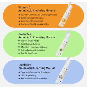 <span class=keywords><strong>Mousse</strong></span> nettoyante visage 200 ml à la vitamine C et aux acides aminés, nettoyage en profondeur des pores, démaquillant doux, non desséchant, lavage quotidien du visage - Product Image 5