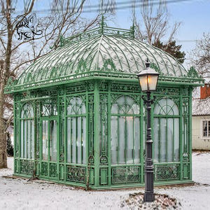 Personnalisé 24*6 * H5.2m Grande Décoration de Mariage Victorienne Métal Acier Serre Jardin Véranda Extérieur Fer Gazebo - Product Image 4