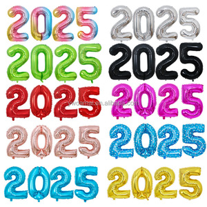 ลูกโป่งฟอยล์ตัวเลข DAMAI ขนาด 16 นิ้ว ปี 2025 ของตกแต่งงานปีใหม่ ชุด 4 ชิ้น - Product Image 1