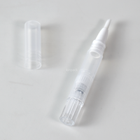 Stylo cosmétique torsadé en PP de petite taille avec logo personnalisé, couleur transparente, vide, pour correcteur et gloss à lèvres